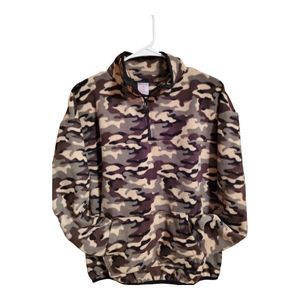 No boundaries camo Fleece pullover Jacket , Juniors M (7-9)